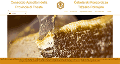 Desktop Screenshot of consorzioapicoltoritrieste.org